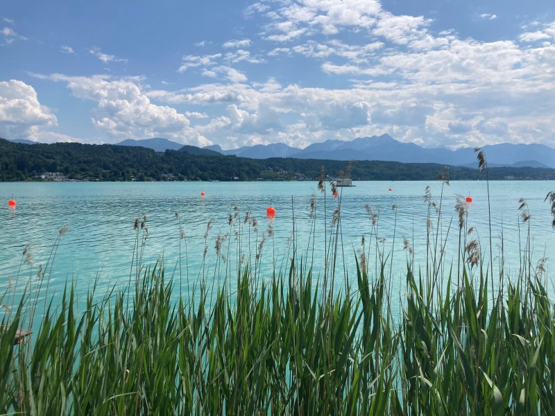 Bojenplätze am türkisblauen Wörthersee